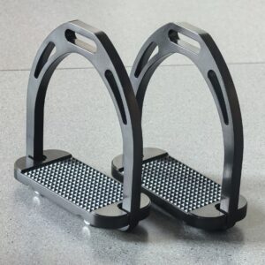 Aluminium Stirrups - Sold as Pair  Aluminum Lightweight Wide Tread Stirrup Irons T1688B