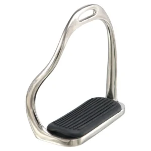 Safety Stirrup Classic style nickel plated stirrups with black pad
